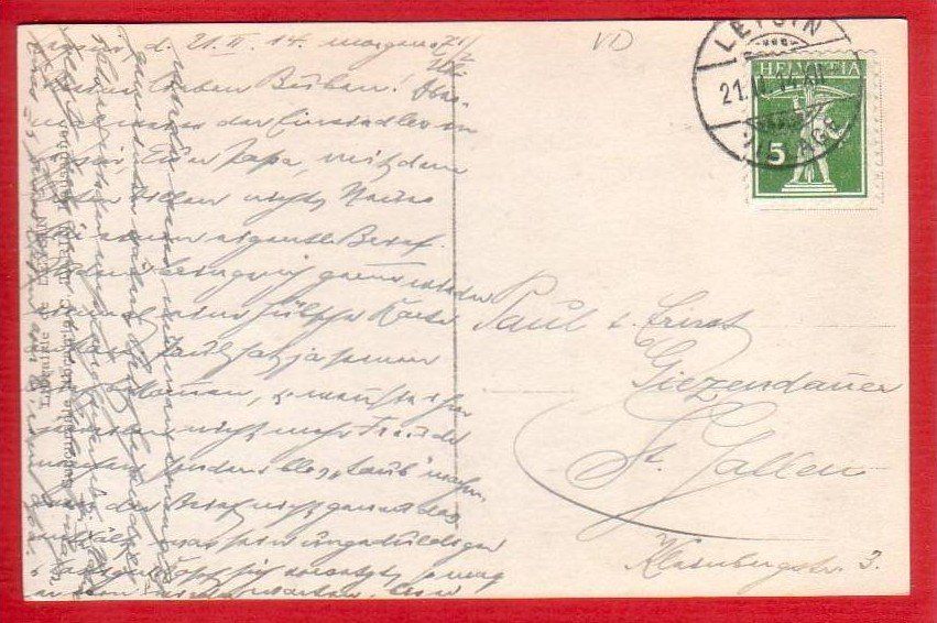 Ansichtskarten: VEYGE ET LES DENTS DU MIDI 1914 – Gebraucht aus Grüningen von Kartenlaube 1