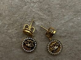 Guess Ohrstecker Goldfarbig💛 mit Lotus Design, Neuwertig!