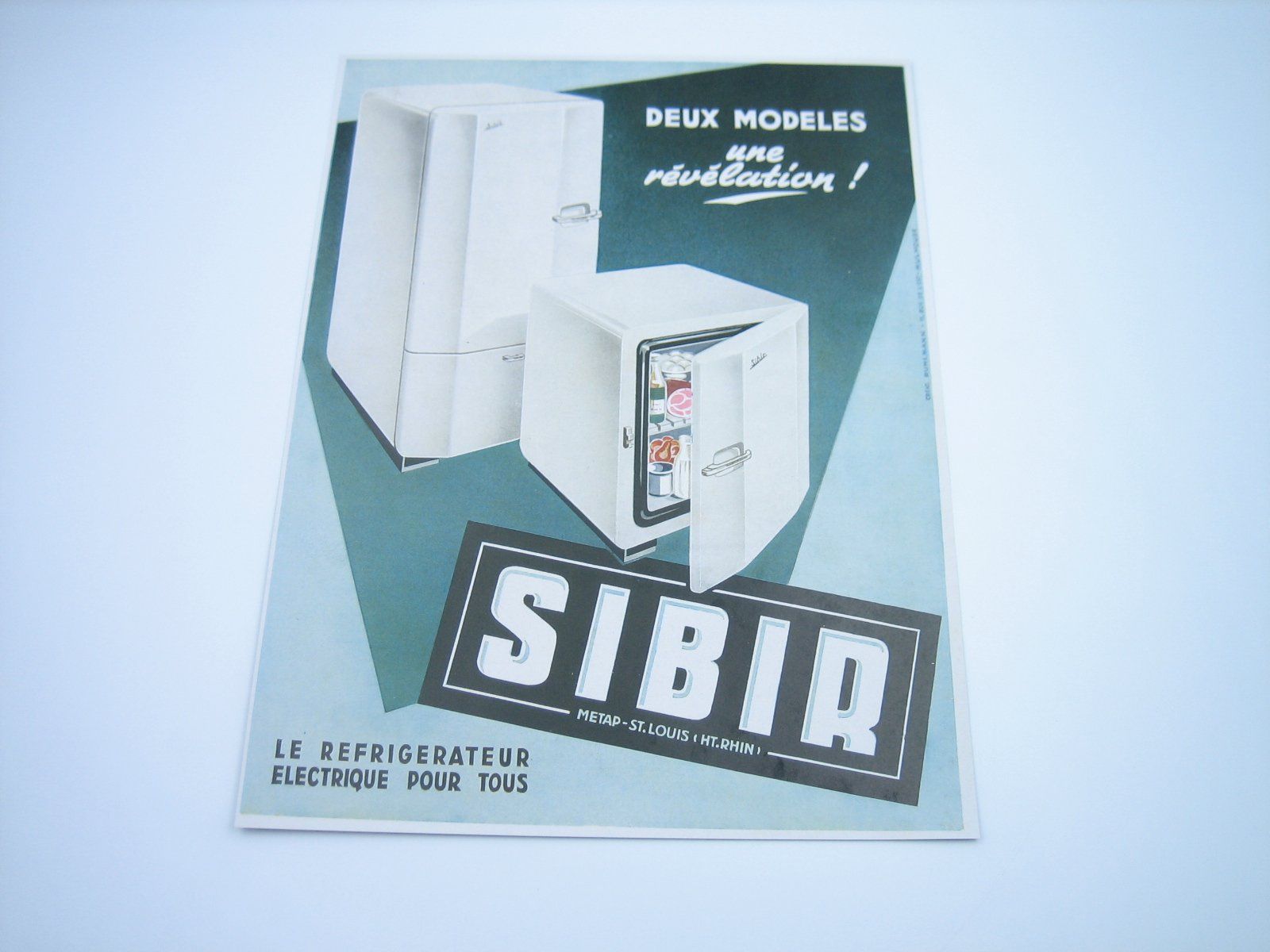 Poster & Bilder: Sibir Kühlschränke altes Werbeblatt – Gebraucht aus Zürich von Tomi118