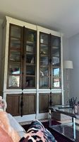 Vitrine chêne et blanchi