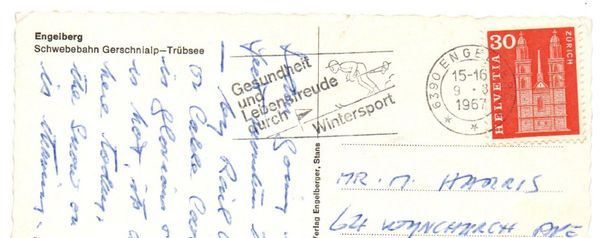 Cartoline postali: ENGELBERG Luftseilbahn Gerschnialp – Usato da Jona venduto da philajona 1