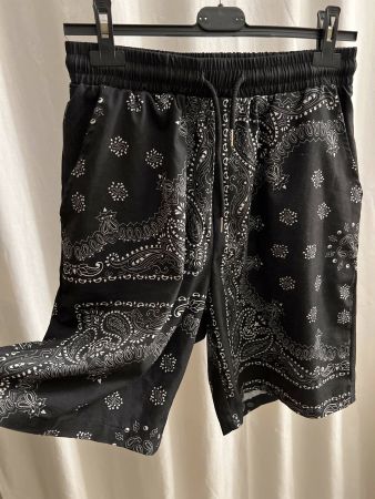 neue dunkelblaue bohemian Shorts Gr. S / M, Paisley Muster