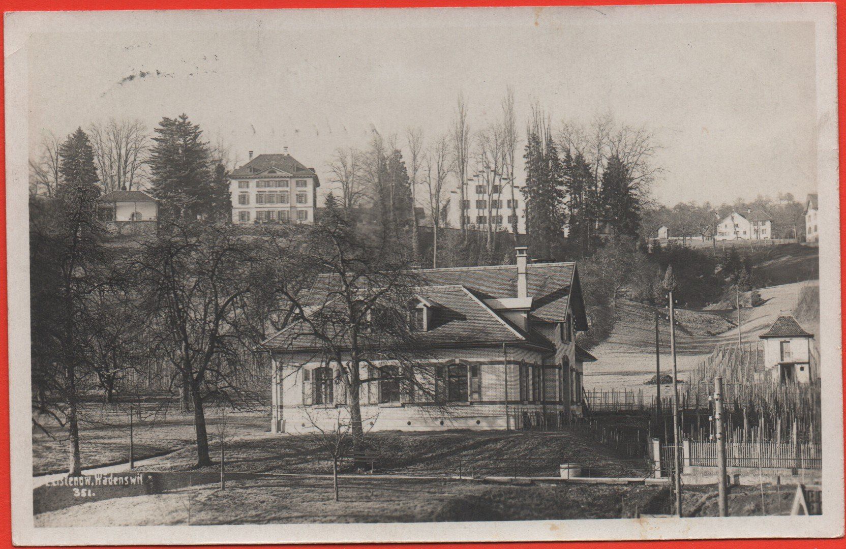 Cartoline postali: WÄDENSWIL gel. Feldpost 1911 – Usato da Jona venduto da philajona