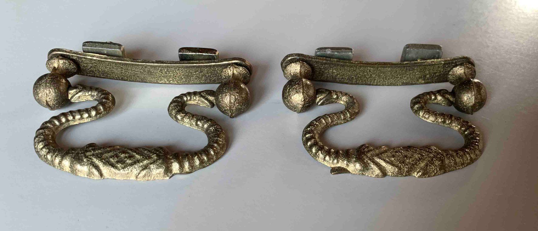 Ferramenta: 2 antike Möbelgriffe, Schubladengriffe, Vintage Stil – Usato da Goldau venduto da Balkonia09 1