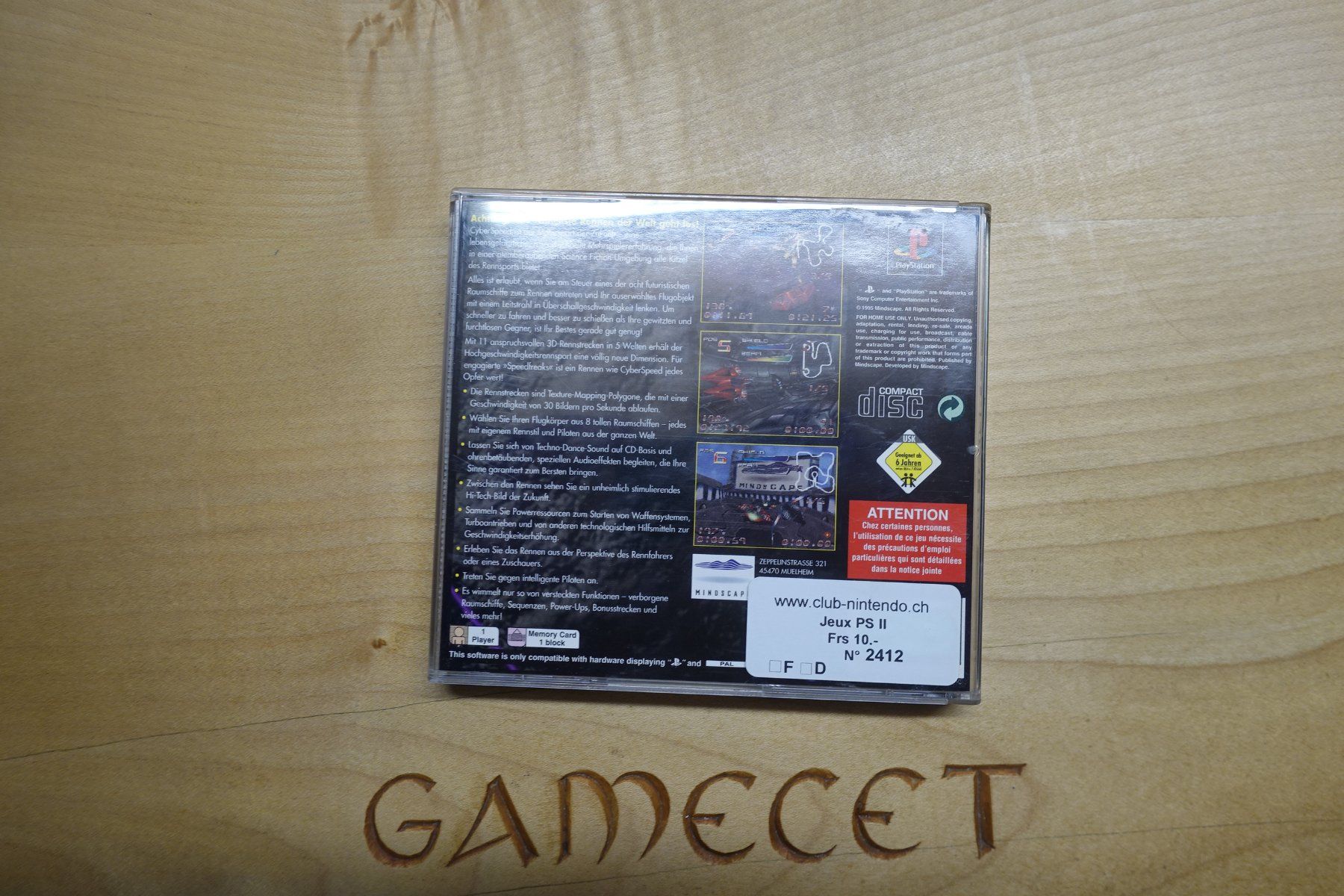 Sony Giochi: CyberSpeed – Usato da Steinach venduto da Gamecet 2