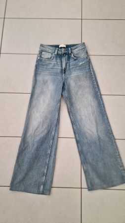 H&M High Waist Wide Leg Jeans | gekürzt auf SL 72.5cm