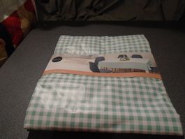 Tischdecke Abwischbar, Home Creation Aldi, weiss/grün Ton