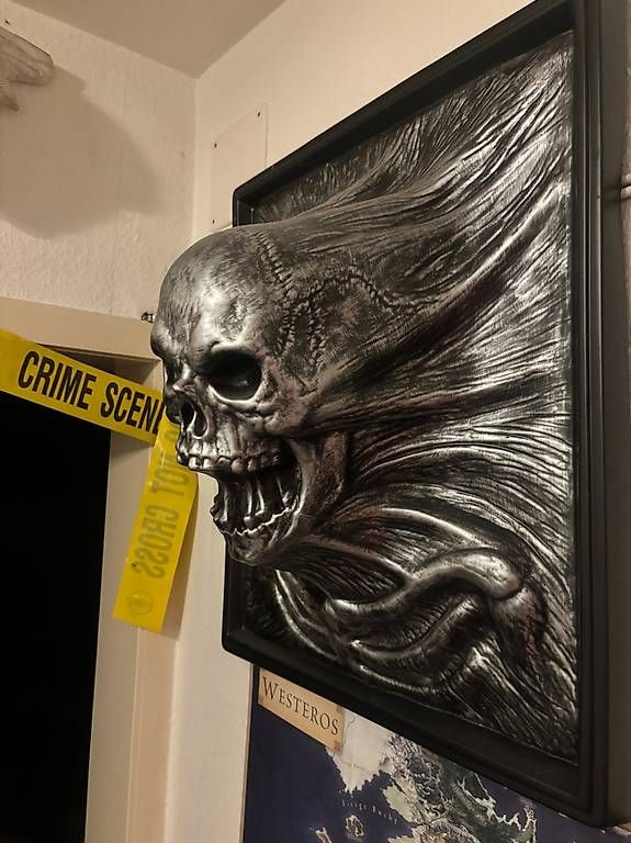 Poster & Bilder: Halloween 3D Skull Wandbild – Gebraucht aus Zürich von samg00dy 1