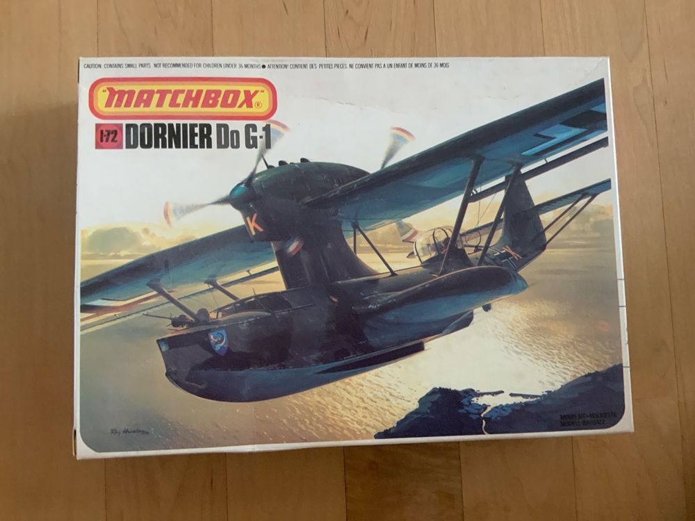 Thomas Gunn Miniature Dornier Do G-1 K6K Échelle 1:30 Avec Chariot Et Support - 79cm