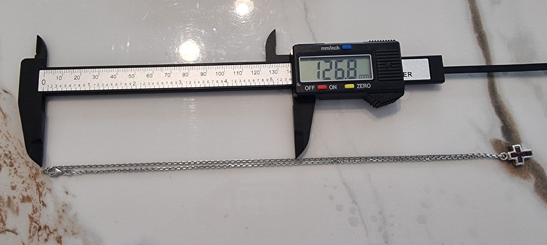 Catenine: Silberkette mit Kreuz Anhänger – Usato da Kreuzlingen venduto da Vitali_93 4