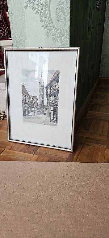 Foto & Immagini: 2 gerahmte Stadtansichten im Set – Usato da La Tour-de-Trême venduto da Istarion