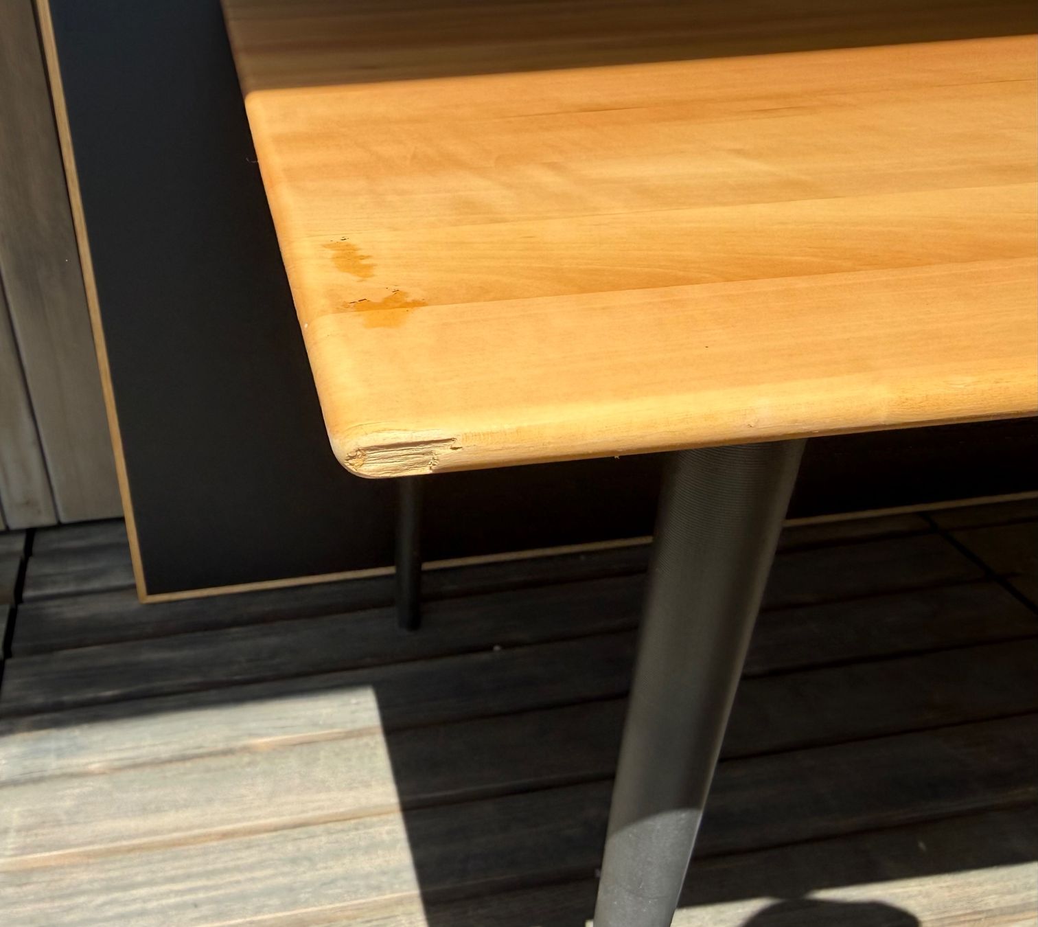 Tavoli: Grosser Ess- oder Bürotisch 220 x 94 cm -- Massiv Kirschholz – Usato da Zürich venduto da hestler 5