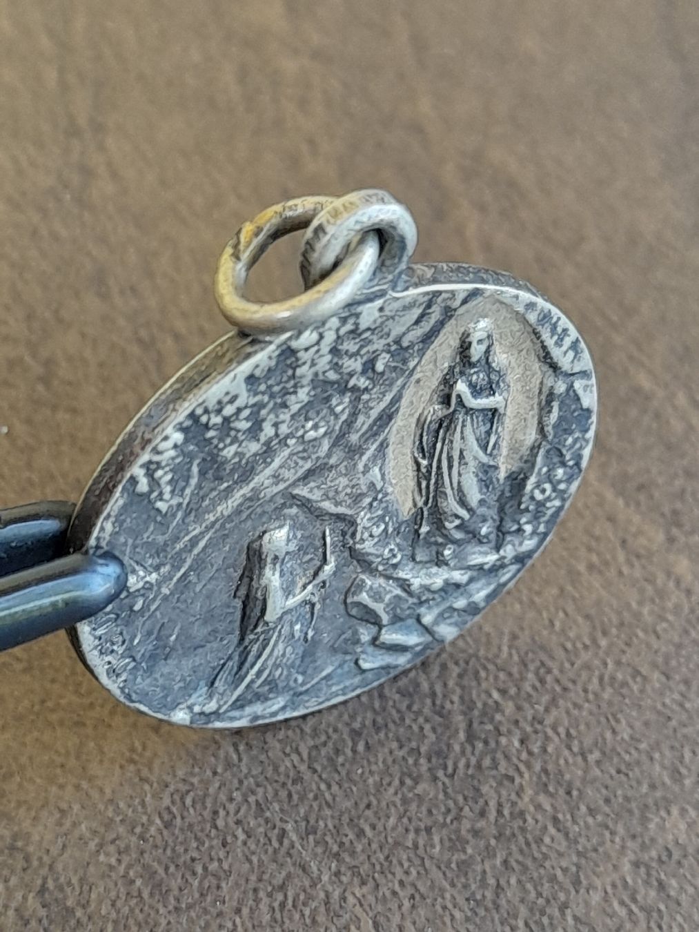 Medaglie: Antike religiöse Medaille 1858 - 1908 Lourdes – Usato da Basel venduto da Basel_20 1