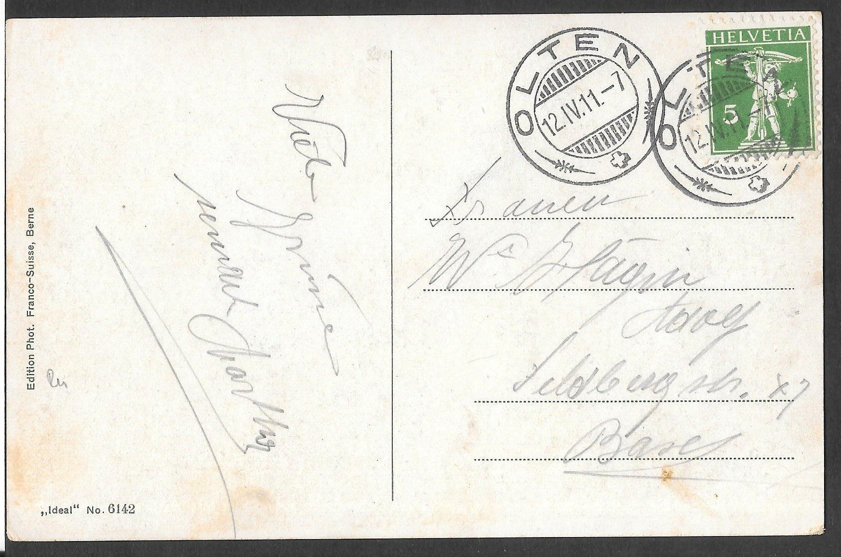 Cartoline postali: Olten Generalansicht mit Bahnhof und Zügen – Usato da Olten venduto da clotaldi 1