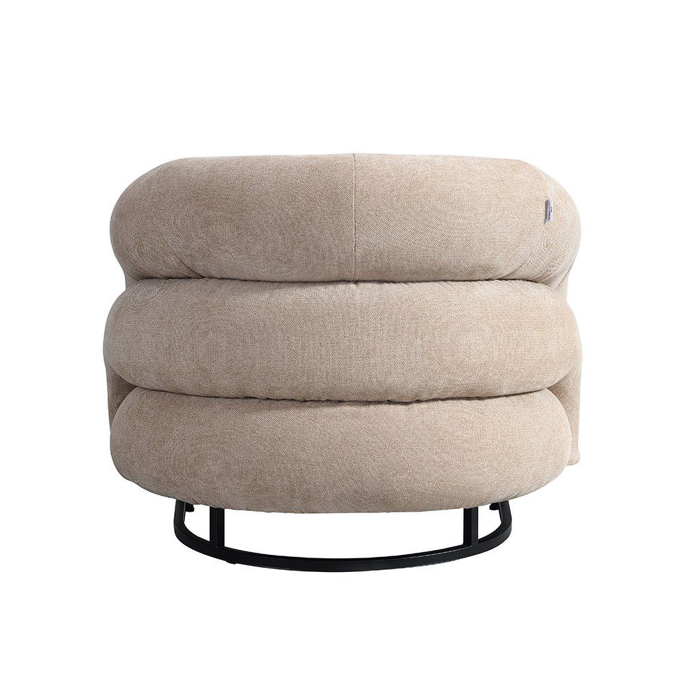Sessel: Premium Sessel CLARA Samtgewebe - Beige – Neu und originalverpackt aus Wallenwil von toesstal-vertrieb 5