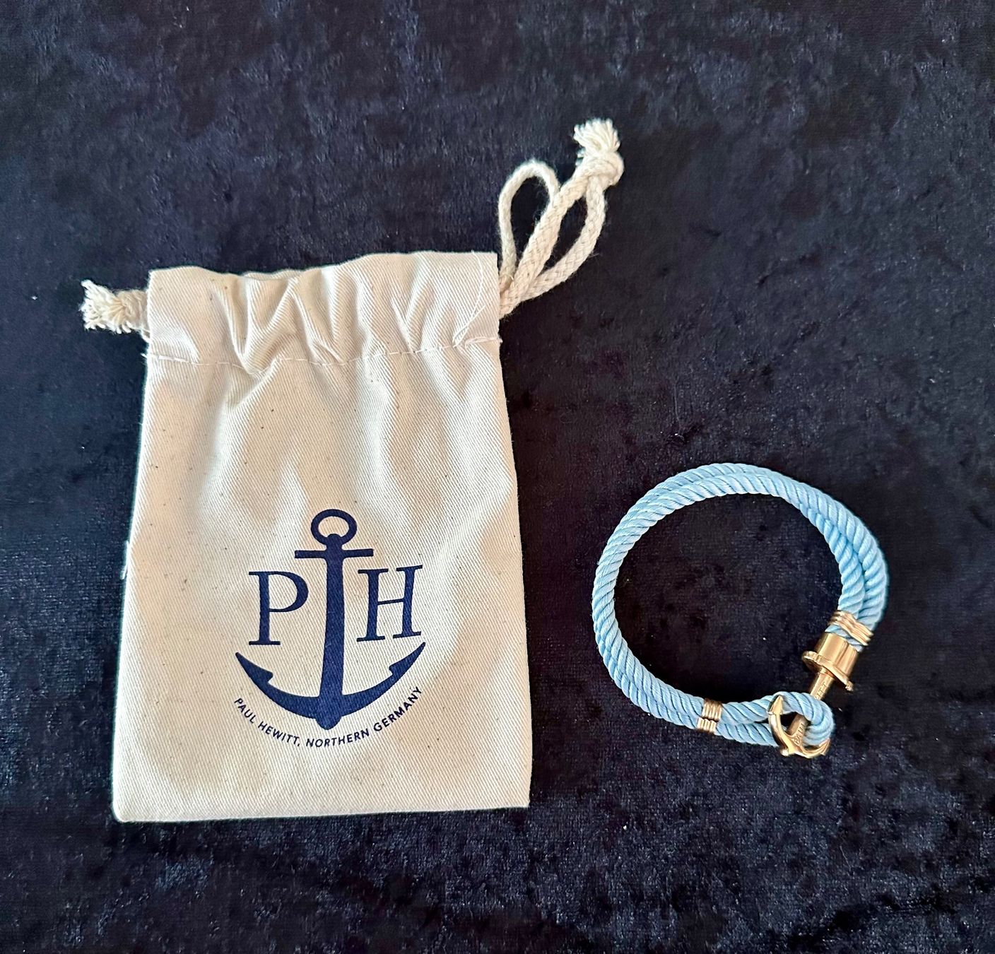 Paul Hewitt Bracciali & Braccialetti: Paul Hewitt Armband, hellblau – Nuovo e nell'imballaggio originale da Wallbach venduto da paxnic