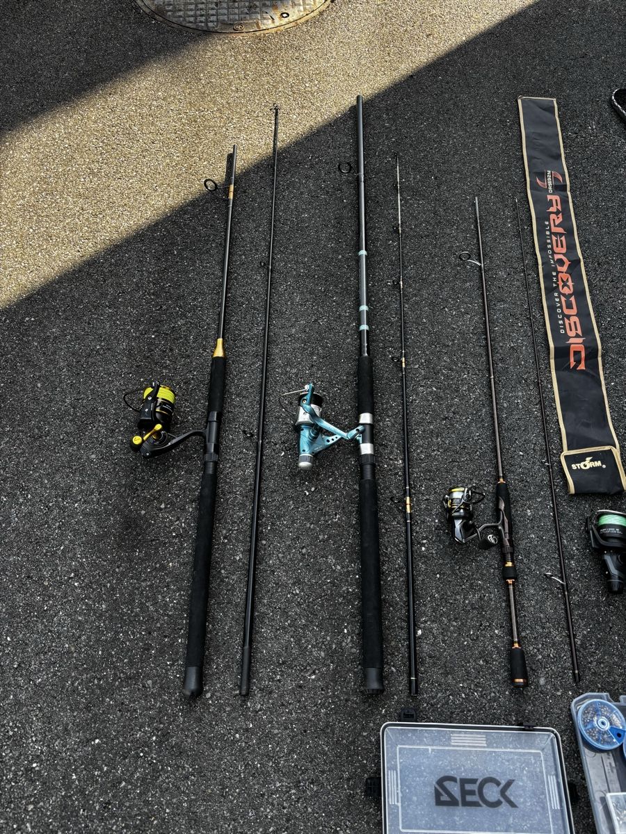 Canne da pesca: Angelset mit viel Zubehör – Usato da Rheinfelden venduto da Fisch223. 1
