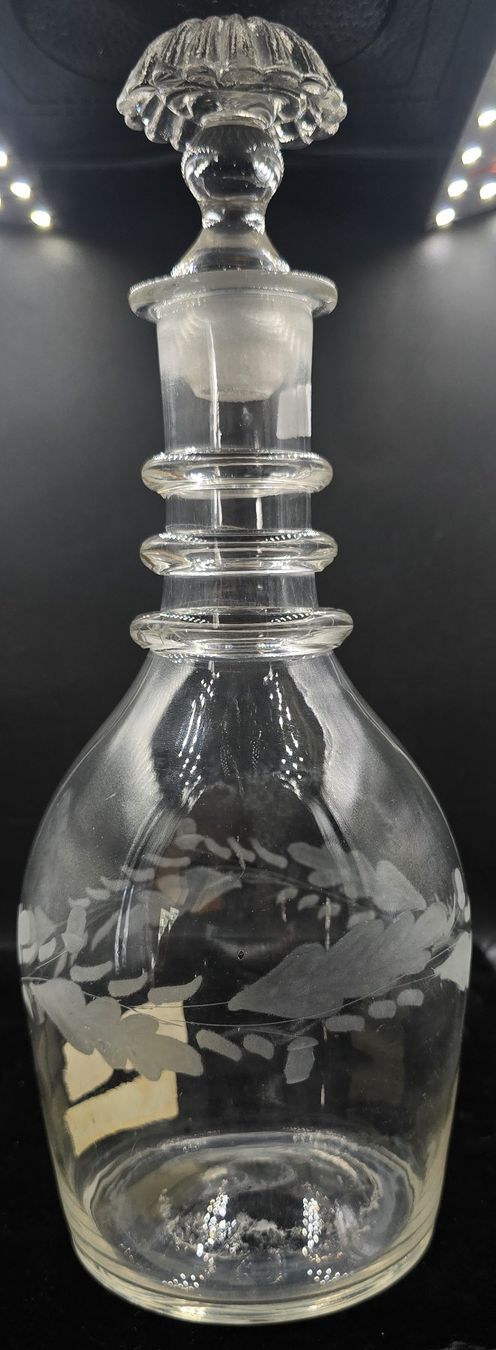 Karaffen: Biedermeier Karaffe mit Stöpsel Glas geritzt – Gebraucht aus Rorschacherberg von snOOpydOg11 6