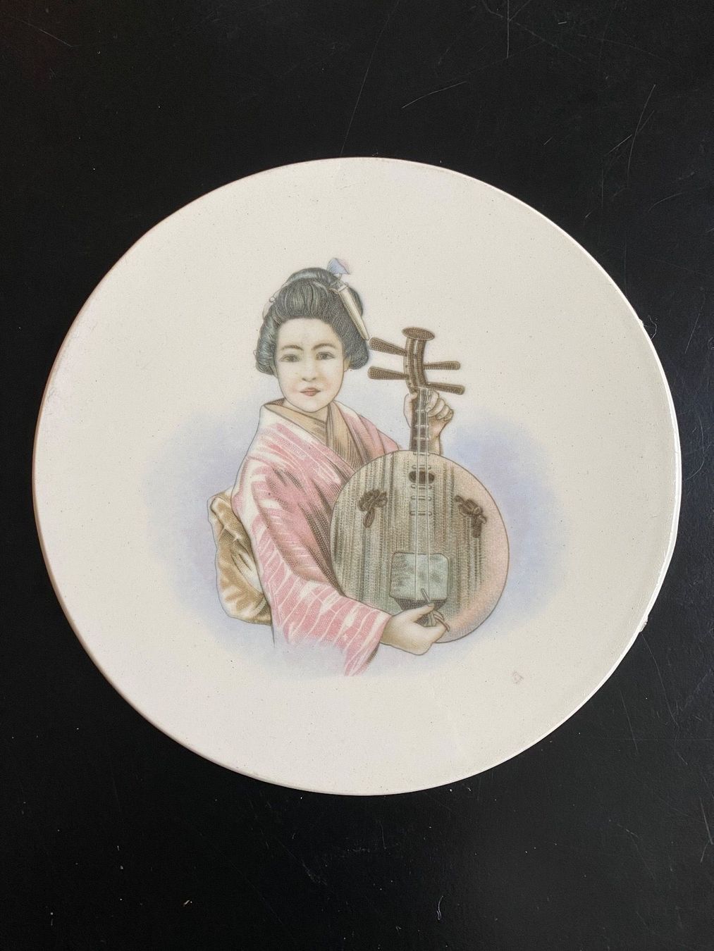 Untersetzer: Keramik antik Japan Geisha – Gebraucht aus Basel von Gundeli-25