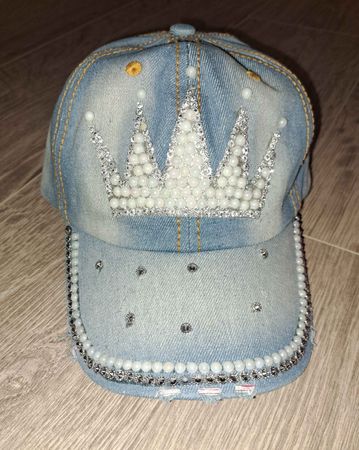 Jeans Cap mit Strass one size