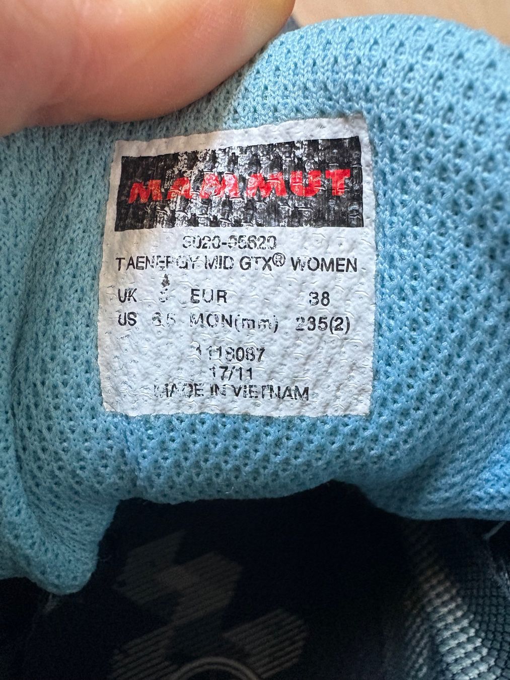 Mammut Scarpe da uomo: Mammut Wanderschuhe Gr. 38.5 – Usato da Subingen venduto da chaenunr1 3