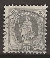 CH089a - Helvetia debout 89a vollstempel