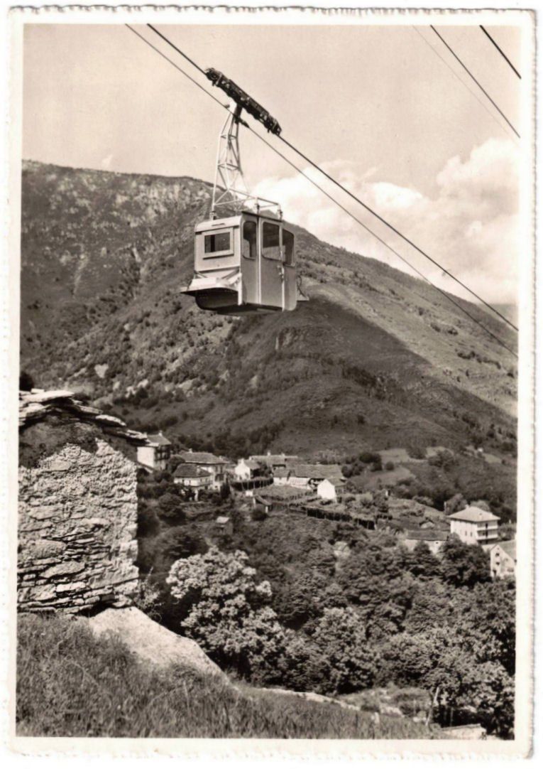 Cartoline postali: Intragna - Luftseilbahn Intragna--Costa – Usato da Binningen venduto da Mountainrider