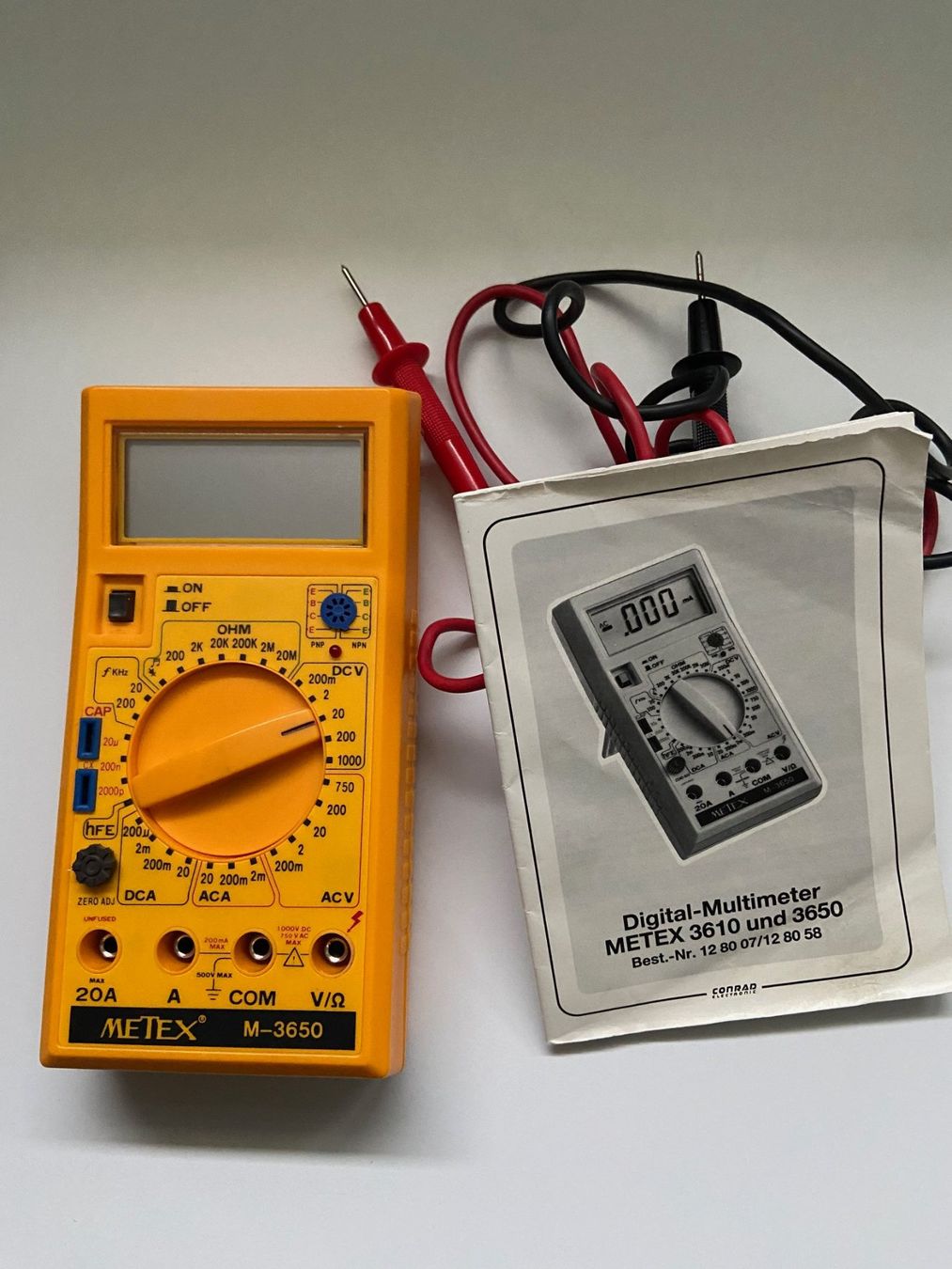 Messen: Multimeter Metex 3650 inkl. OVP – Gebraucht aus Langnau am Albis von  1