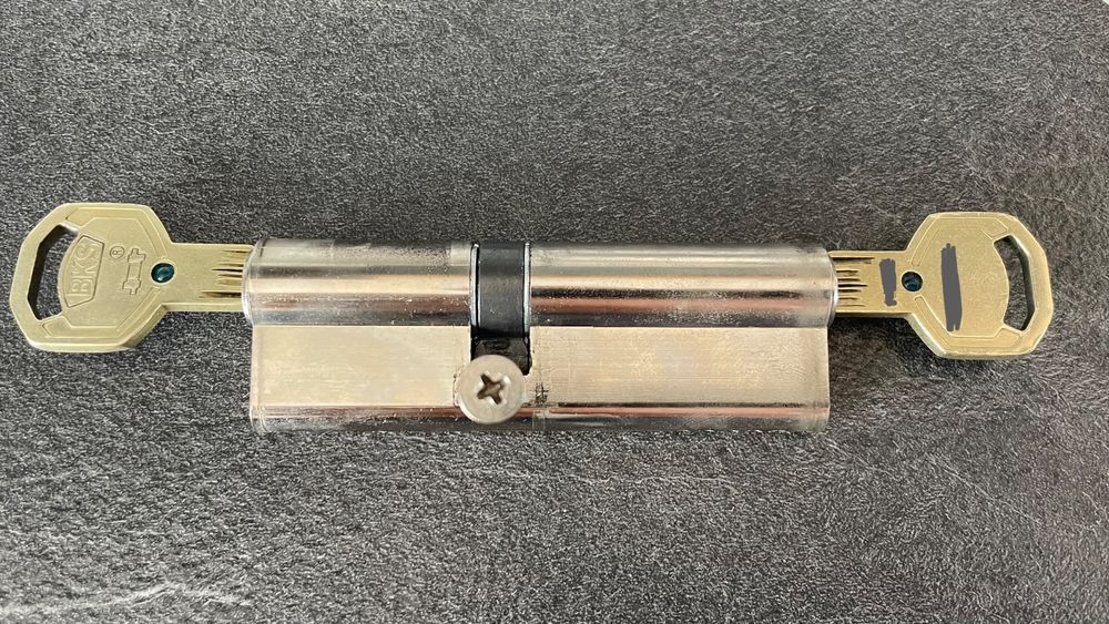 Schließzylinder - 30 X 30 Mm - 3 Schlüssel - ( Doppelzylinder