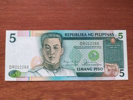 Philippines - Banknote 5 Piso 80er
