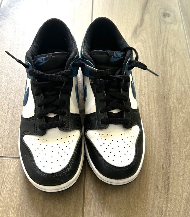 Nike Herrenschuhe: NIKE DUNK Sneaker, blau/schwarz/weiss, Gr. 38,5, neuwertig – Neu (gemäss Beschreibung) aus Laufen von Gwitterchischte 1