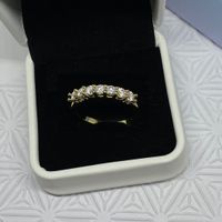 Moissanite Ring, Silber 0.7ct - Gr. 54 Zertifikat