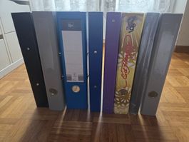 2 neue Ringbücher und 7 gebrauchte Ordner