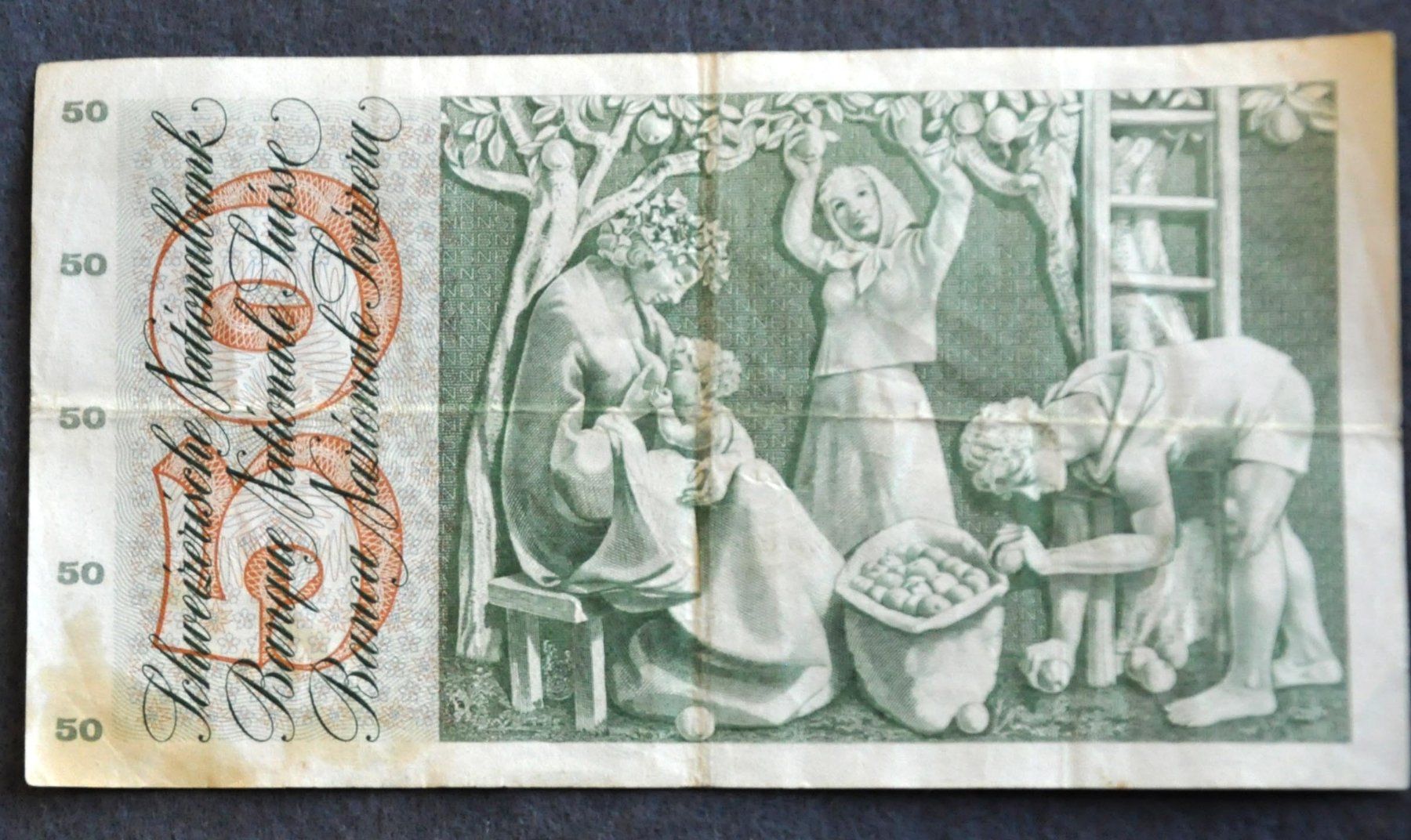 Banconote: 50 FRanken Note 1961 – Usato da Andwil TG venduto da Wanton25 1