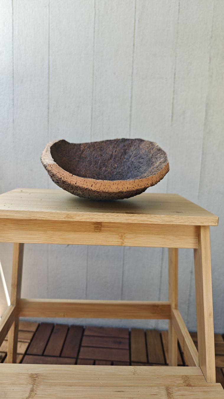 Toutes les décorations: Natural Cork Bark Bowl Decorative Object Handmade Unique – Neuf avec emballage d'origine à Zürich par Mgaiovitoria