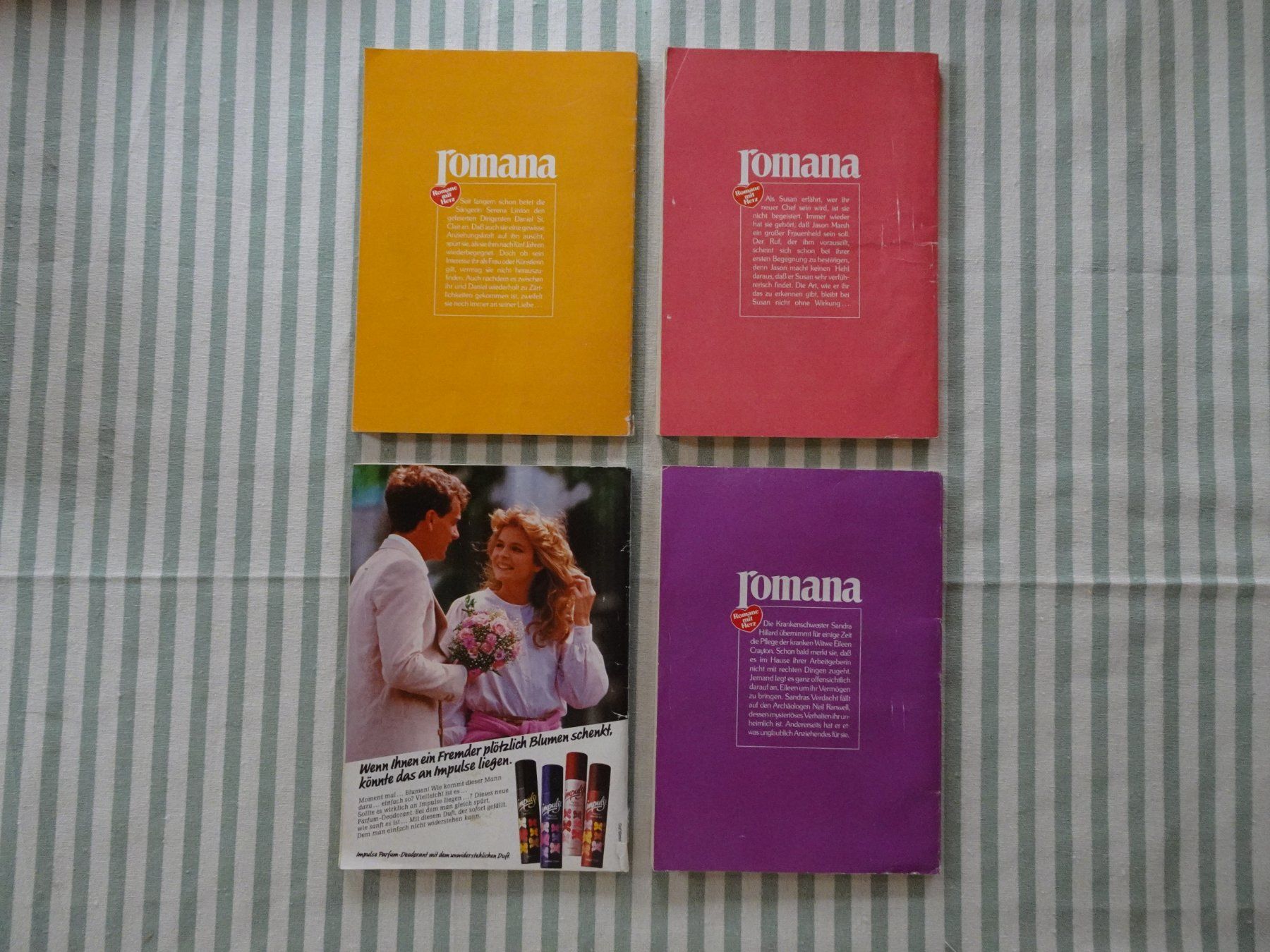 Bücher: 4 alte ROMANA - Liebes-ROMANE - M364 – Gebraucht aus Küssnacht am Rigi von Kleinpreis-Shop 1