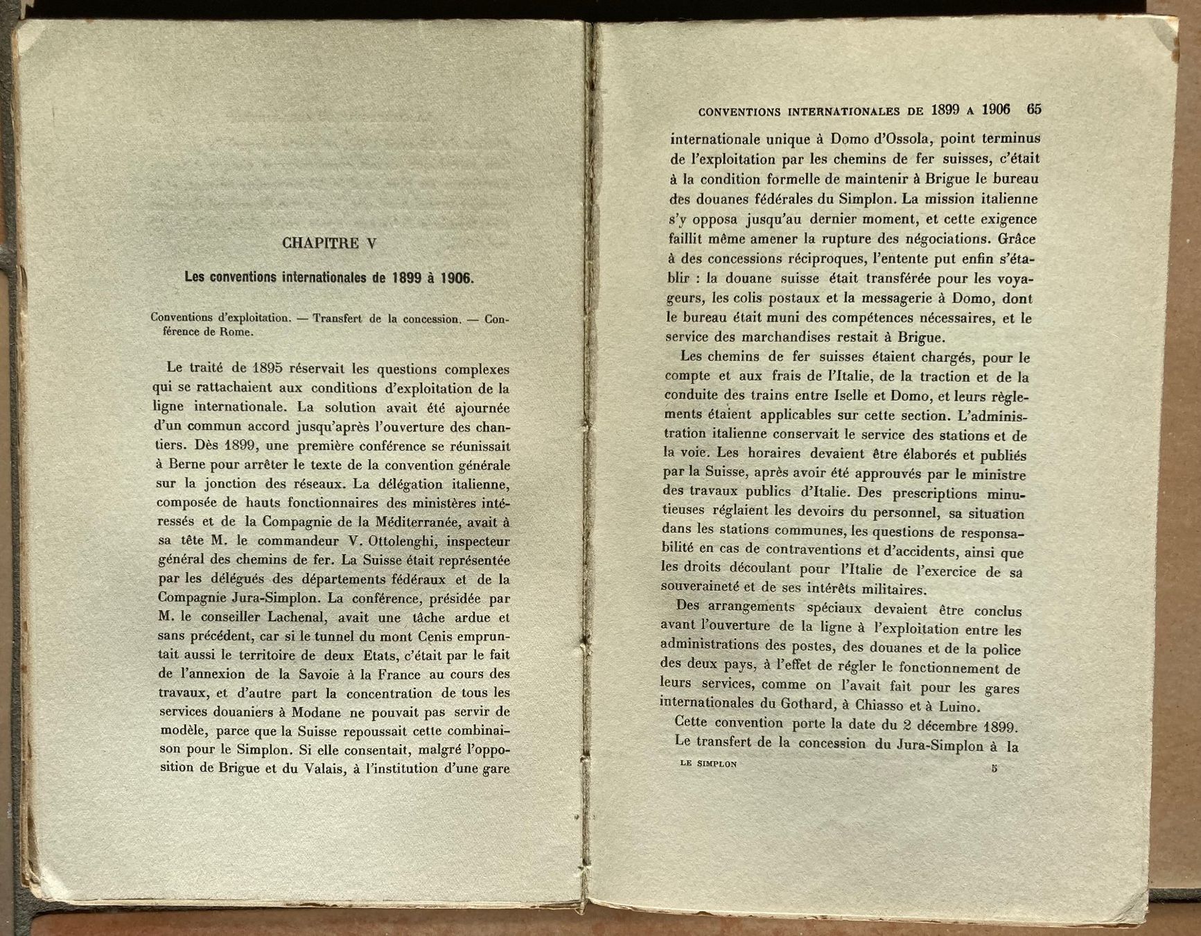 Libri: Histoire du Chemin de fer du Simplon - 1920 – Usato da Versoix venduto da Decapod 4