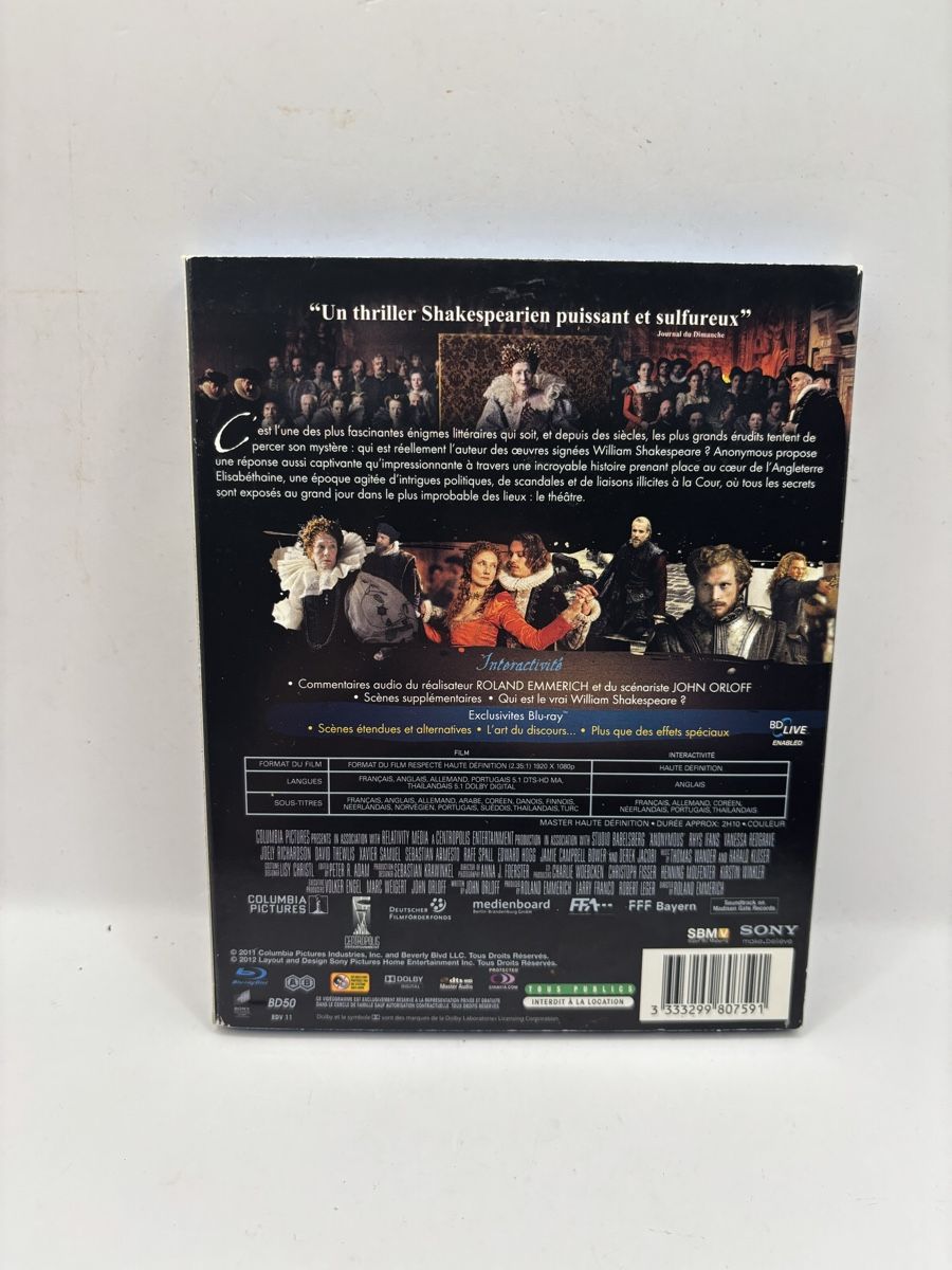 Tous les DVDs: Blu-ray Anonymous – D'occasion à Genève par sho_67qj 1