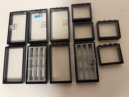 LEGO - Türen und Fenster (schwarz)