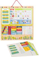 Calendrier éducatif, magnétique en bois (Multilingues) NEUF