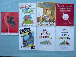 Konvolut: 7 Stk. vintage Klavier Noten Beginner 90er Jahre