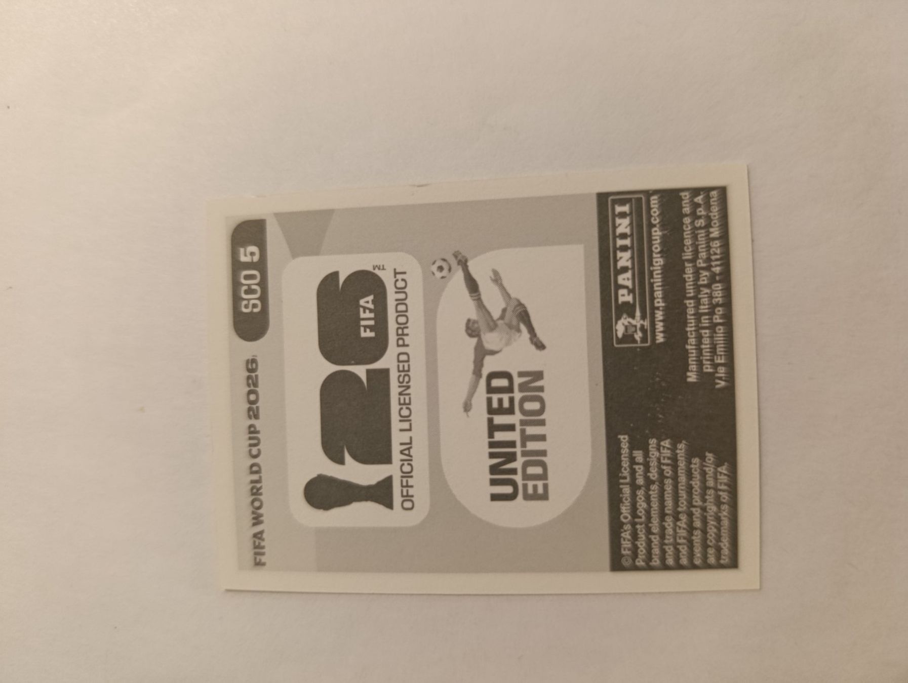 Panini Carte collezionabili: SCO 5, WM 2026 Panini Sticker – Nuovo (secondo la descrizione) da Kriens venduto da Annele97 1