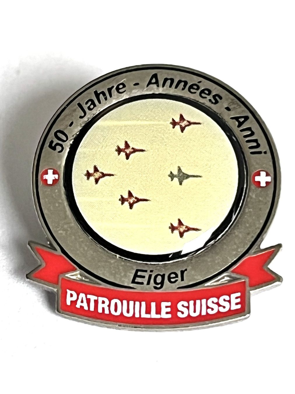 Schweizer Armee Placchette & Badge: Pin Schweizer Armee Patrouille Suisse Eiger – Usato da Kriens venduto da TSCH1