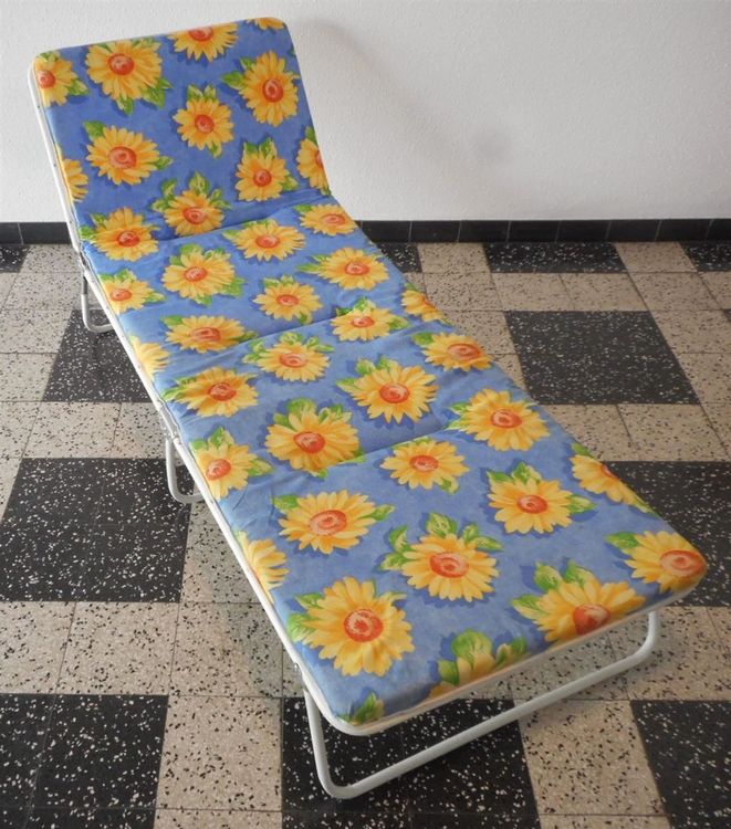 Klappbarer Liegestuhl mit Polsterung Kaufen auf Ricardo