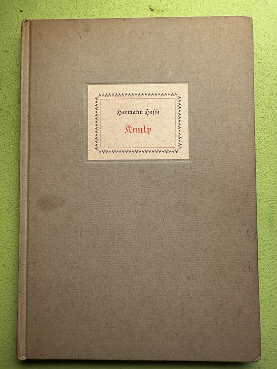 Hermann Hesse: Knulp. (Gebraucht) in Zürich für CHF 12 – mit Lieferung ...