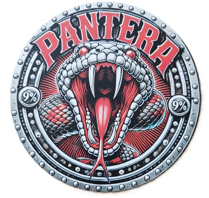Schilder: PANTERA - Blechschild  (neu/OVP) – Neu und originalverpackt aus Wilen b. Wollerau von morethanmusic