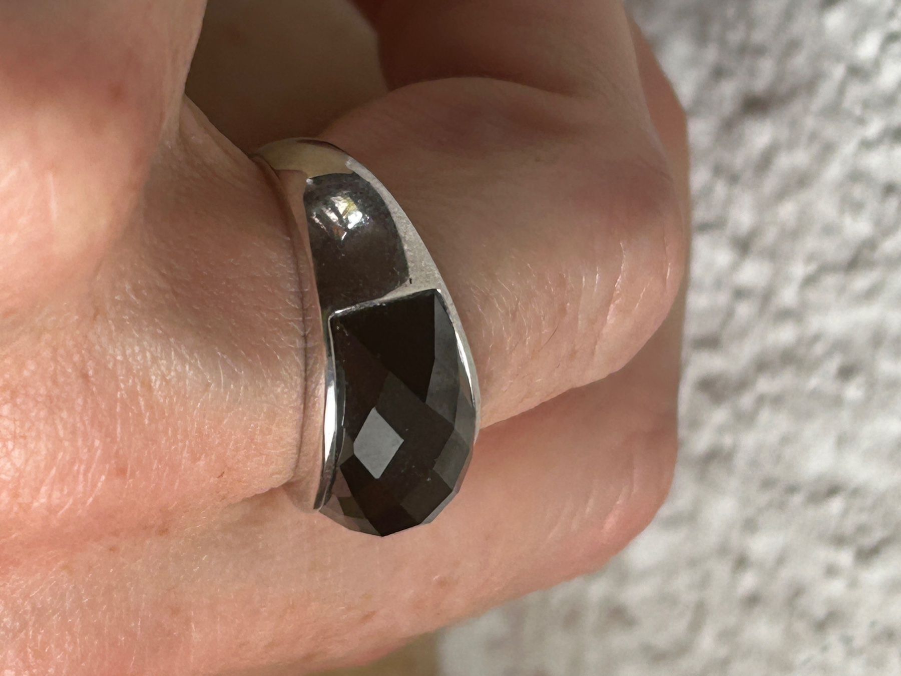 Anelli: Silberring BLACK Schimmer (56) – Usato da Laufen venduto da Bellavitaboom 4