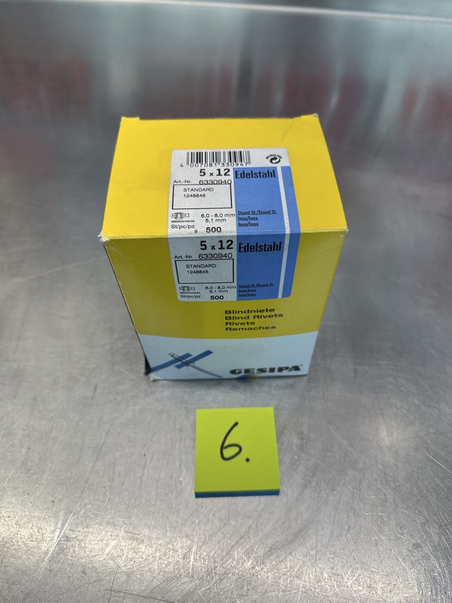 Gesipa Tutti gli attrezzi: Gesipa Blindniete 5x12mm Edelstahl – Nuovo (secondo la descrizione) da Schwende venduto da weesli 5