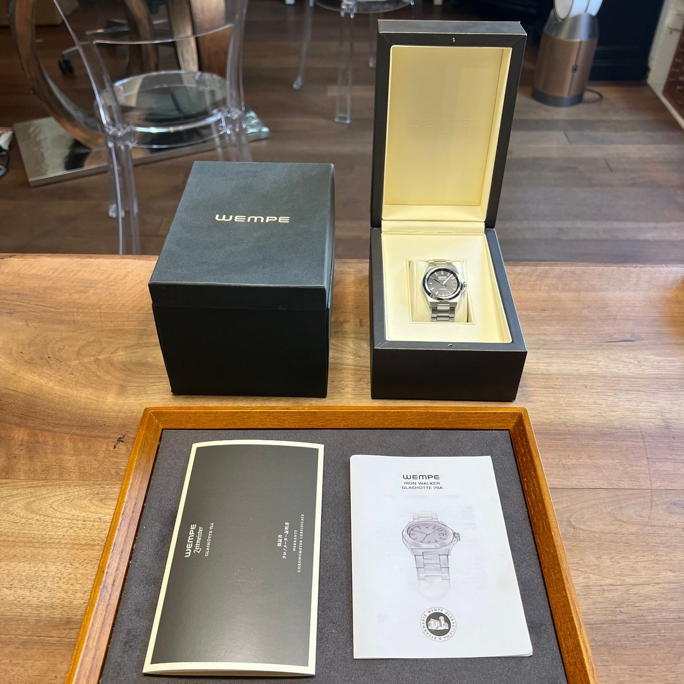 Orologi: Wempe Iron Walker Automatic Chronometer Full Set WI100002 – Usato da Carouge GE venduto da Watchaser 9