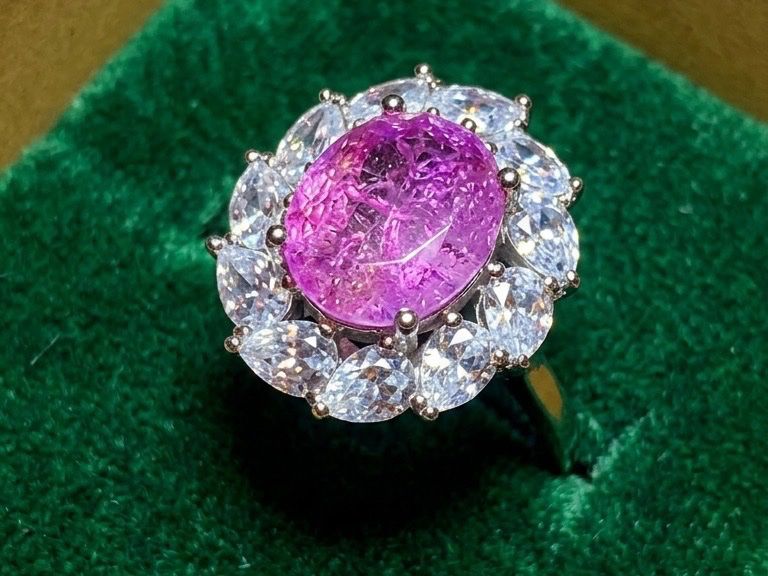 Anelli: Bague Saphir Rose – Nuovo e nell'imballaggio originale da St-Maurice venduto da Sandrinette123 1